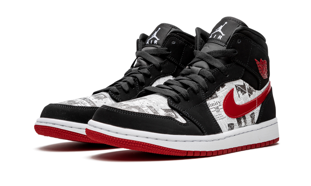 Air Jordan 1 Mid SE "Newspaper Air Times" 852542 061
