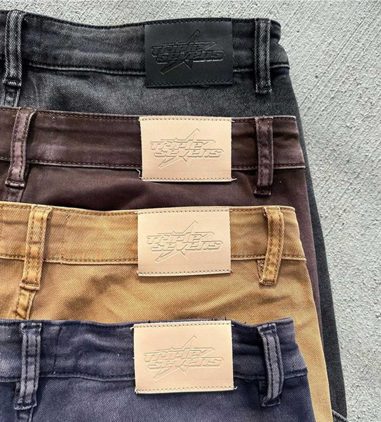 Triple Sevens Flared Denim Navy