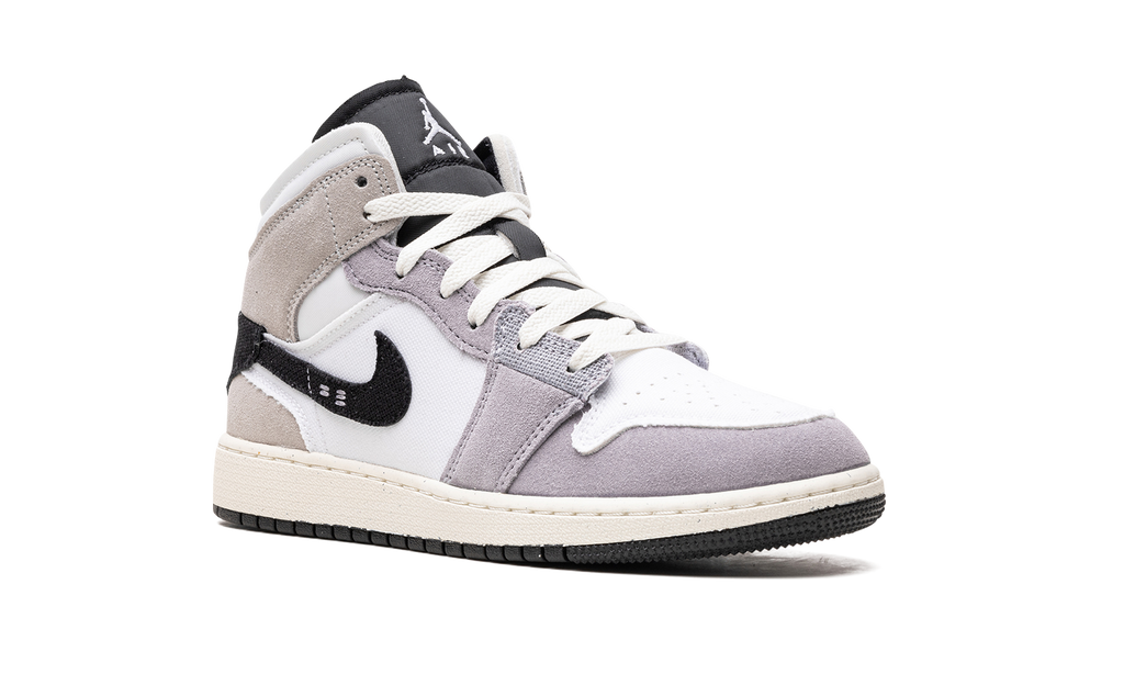 Air Jordan 1 Mid SE Craft GS "Cement Grey" FD9091 002