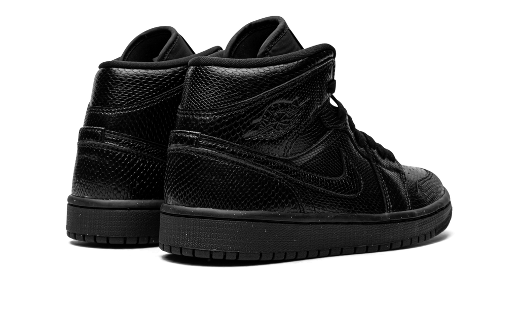 AIR JORDAN 1 MID WMNS "Black Snakeskin" BQ6472 010