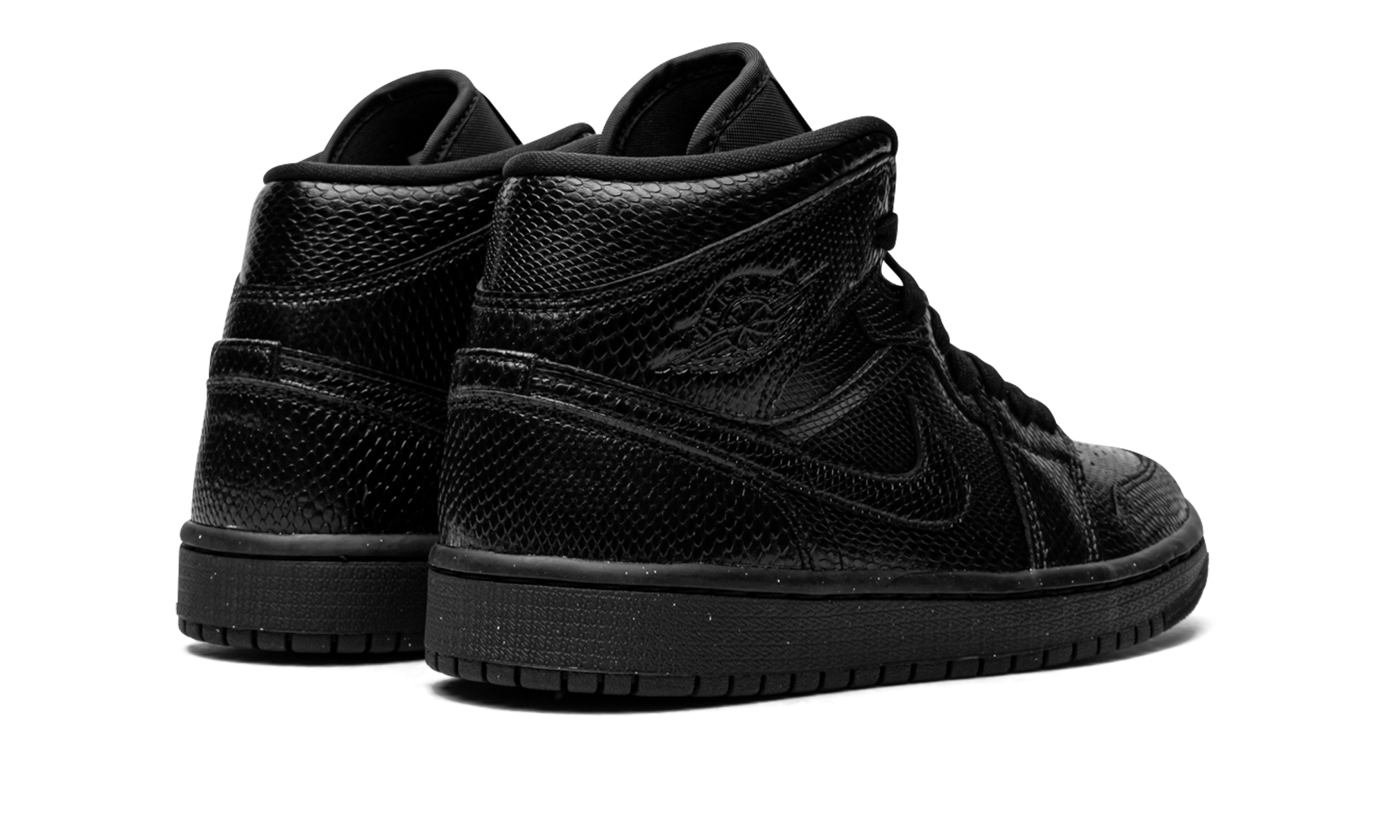 AIR JORDAN 1 MID WMNS "Black Snakeskin" BQ6472 010