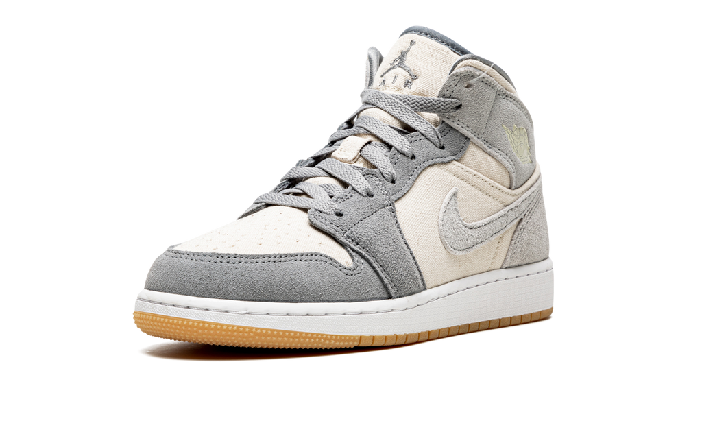 Air Jordan 1 Mid SE GS "Coconut Milk / Particle Grey" DN4346 100