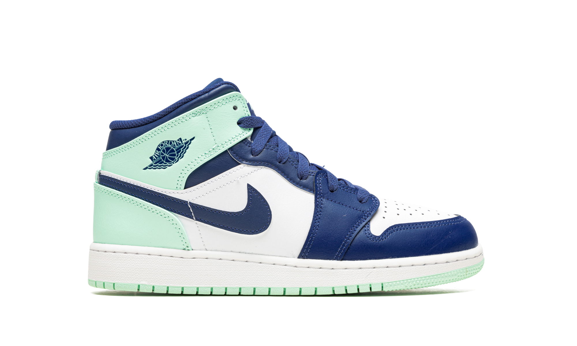 Air Jordan 1 Mid GS "Blue Mint" 554725 413