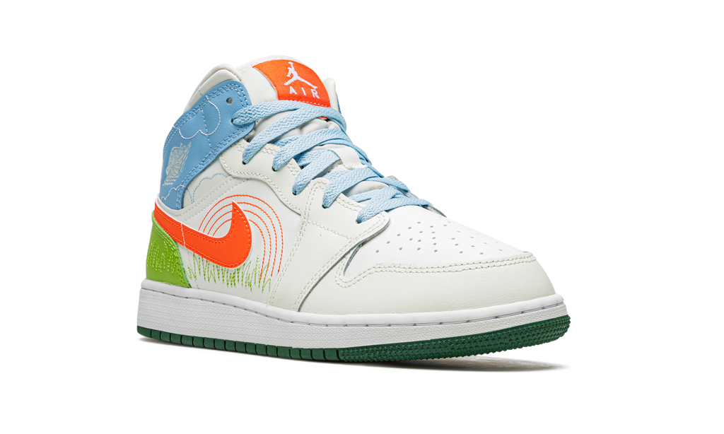 Air Jordan 1 MID SE GS "Stitch" DX2462 100