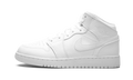 Air Jordan 1 Mid GS "Triple White" 554725 130