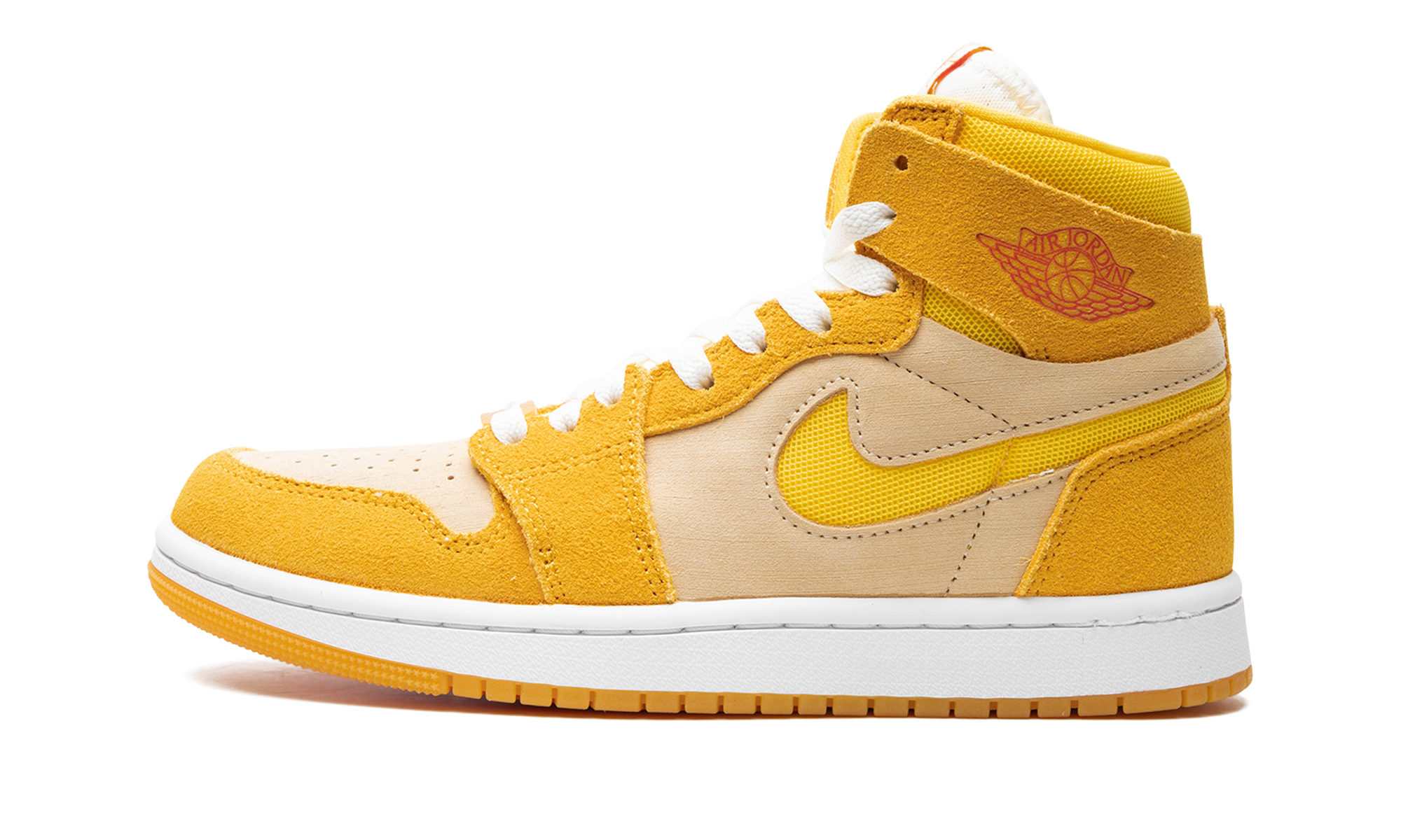 Air Jordan 1 Zoom Air CMFT 2 WMNS "Yellow Ochre/Tour Yellow-Pale Vanilla-Safety" FJ5743 700