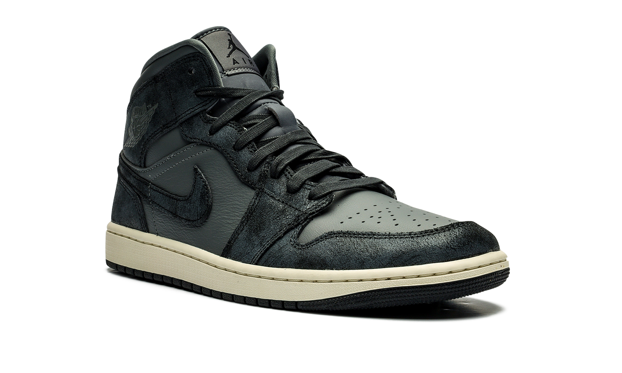 AIR JORDAN 1 MID WMNS "DISTRESSED SMOKE GREY" FJ3448 001