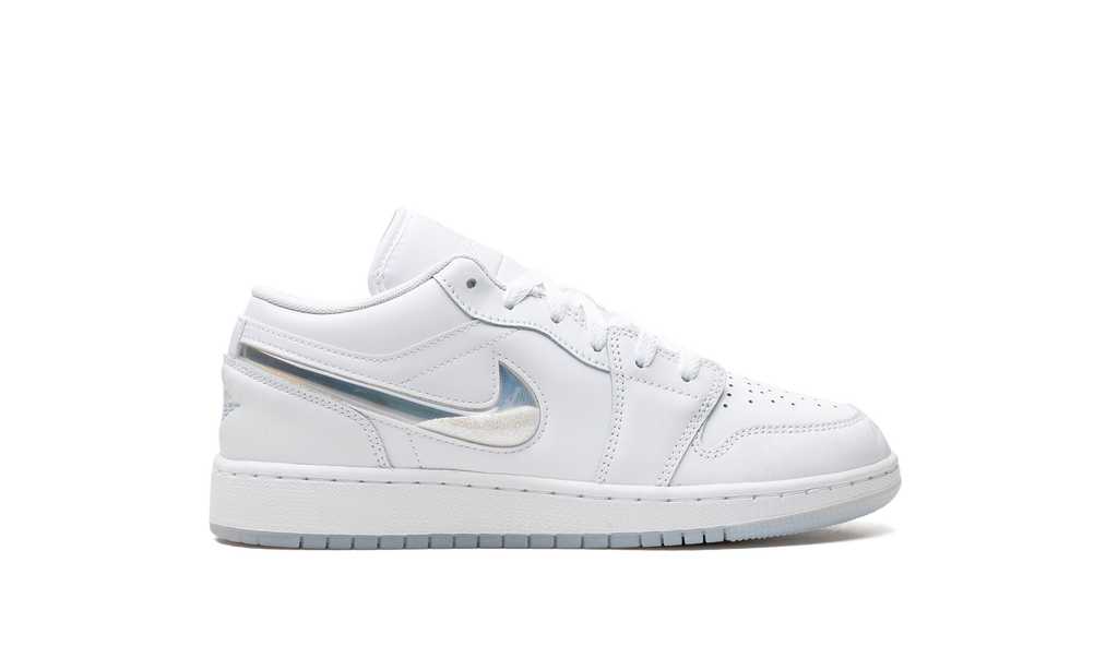 Air Jordan 1 Low GS "Glitter Swoosh" FQ9112 100