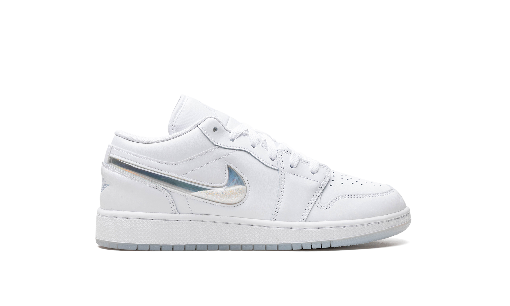 Air Jordan 1 Low GS "Glitter Swoosh" FQ9112 100