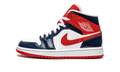 AIR JORDAN 1 MID WMNS "Patent Leather Navy / White / Red" DJ5984 400