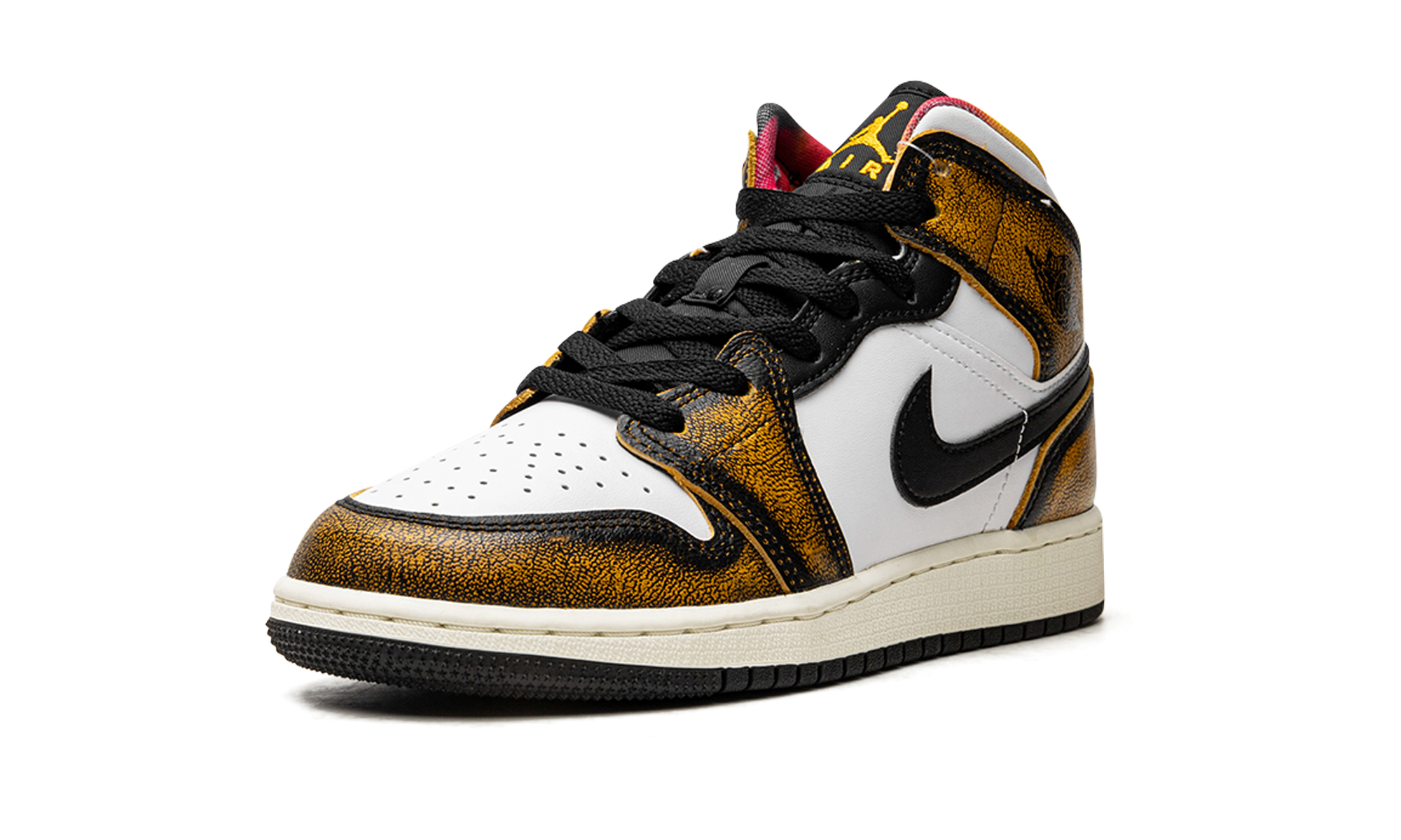 AIR JORDAN 1 MID SE GS "Orange Wear Away" DQ8418 071