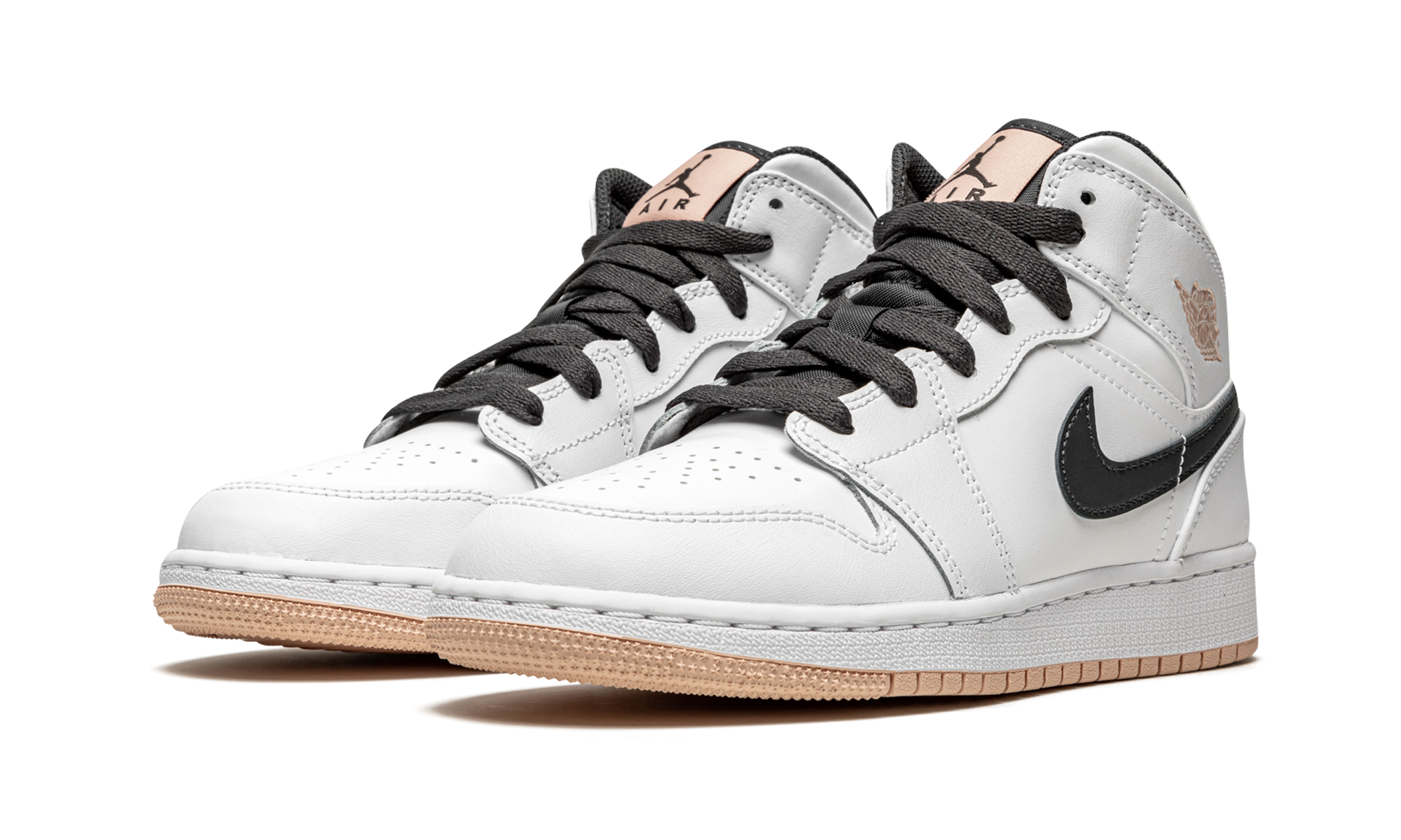 Air Jordan 1 Mid GS "White / Arctic Orange" 554725 180