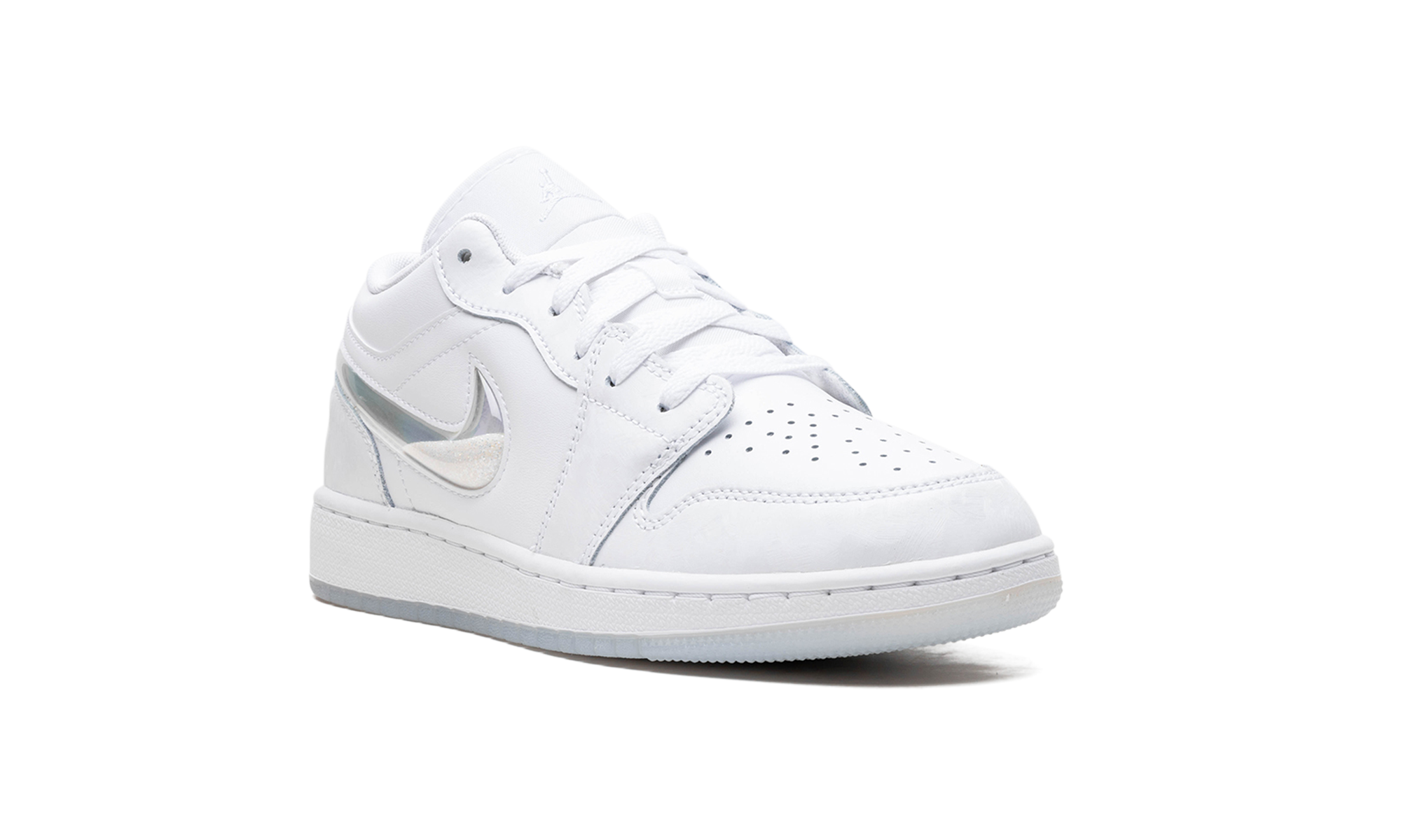 Air Jordan 1 Low GS "Glitter Swoosh" FQ9112 100