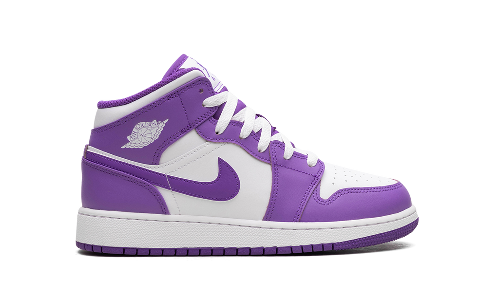AIR JORDAN 1 MID GS "White / Purple Venom" DQ8423 511