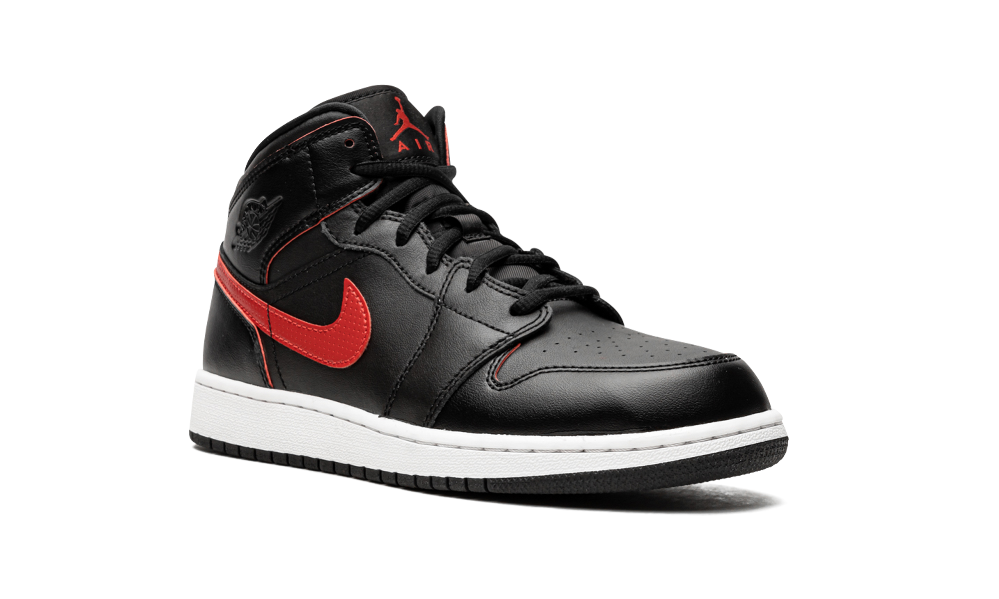 Air Jordan 1 Mid GS "Black / Gym Red" 554725 009