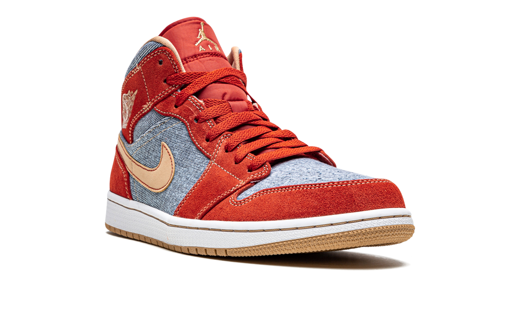 Air Jordan 1 Mid SE "Denim Red Suede" DM4352 600