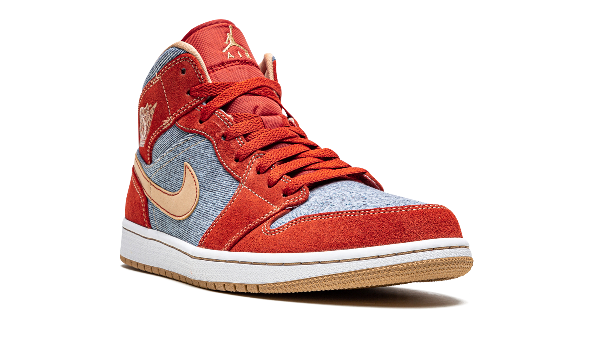 Air Jordan 1 Mid SE "Denim Red Suede" DM4352 600