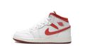 AIR JORDAN 1 MID SE GS "WHITE DUNE RED" FJ3464 160