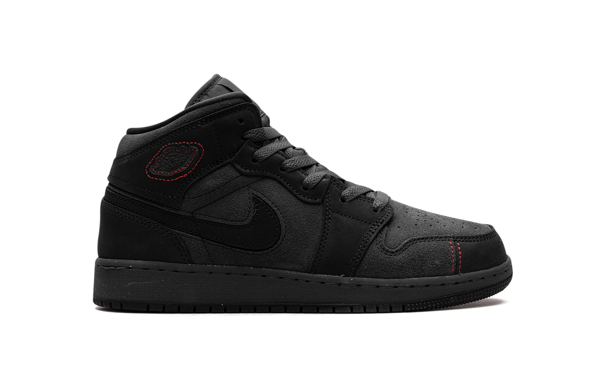 Air Jordan 1 Mid GS "BLACK SUEDE" FQ7742 001