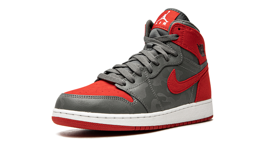 Air Jordan 1 Retro HI PREM GS "Red Camo" 822858 032