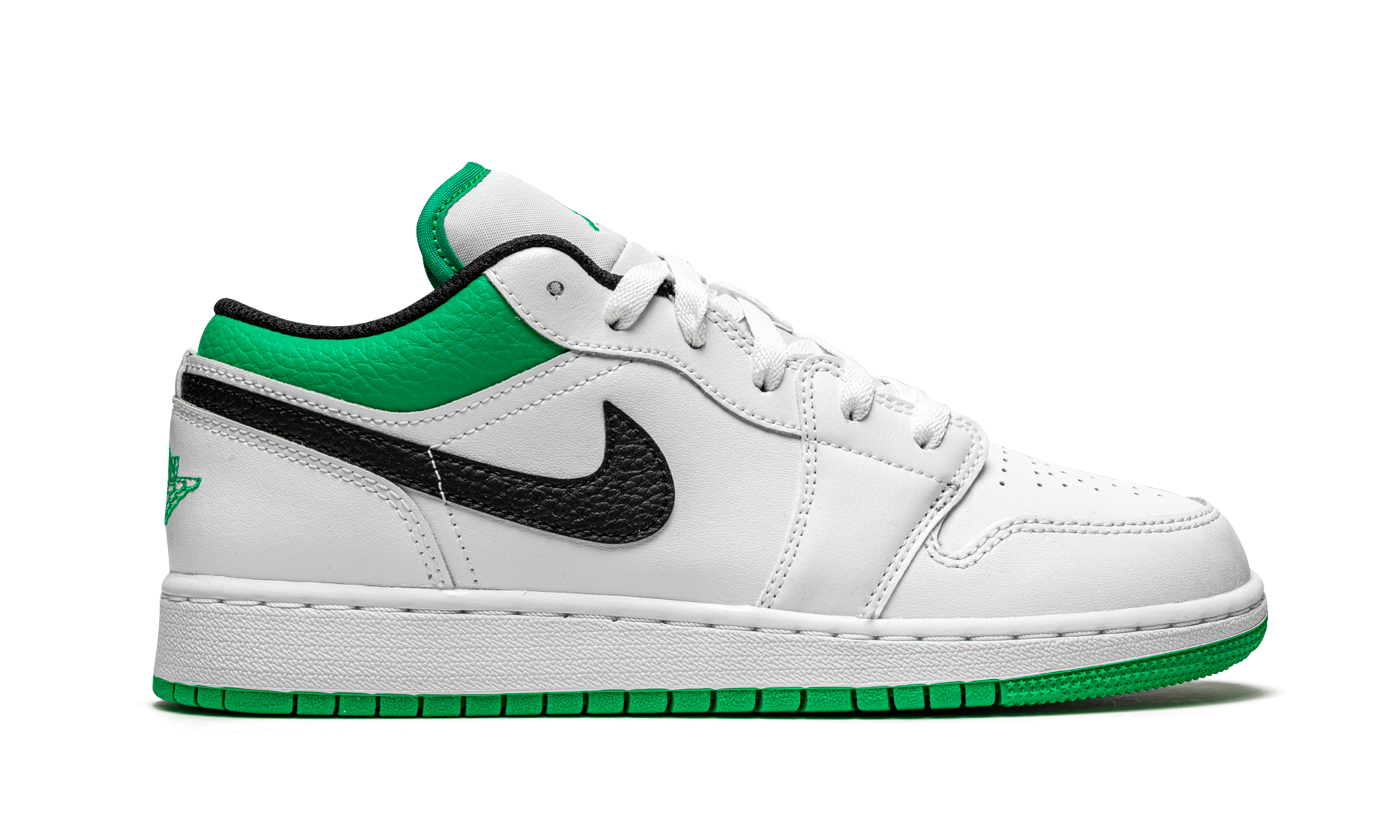 Air Jordan 1 Low GS "White / Stadium Green" 553560 129