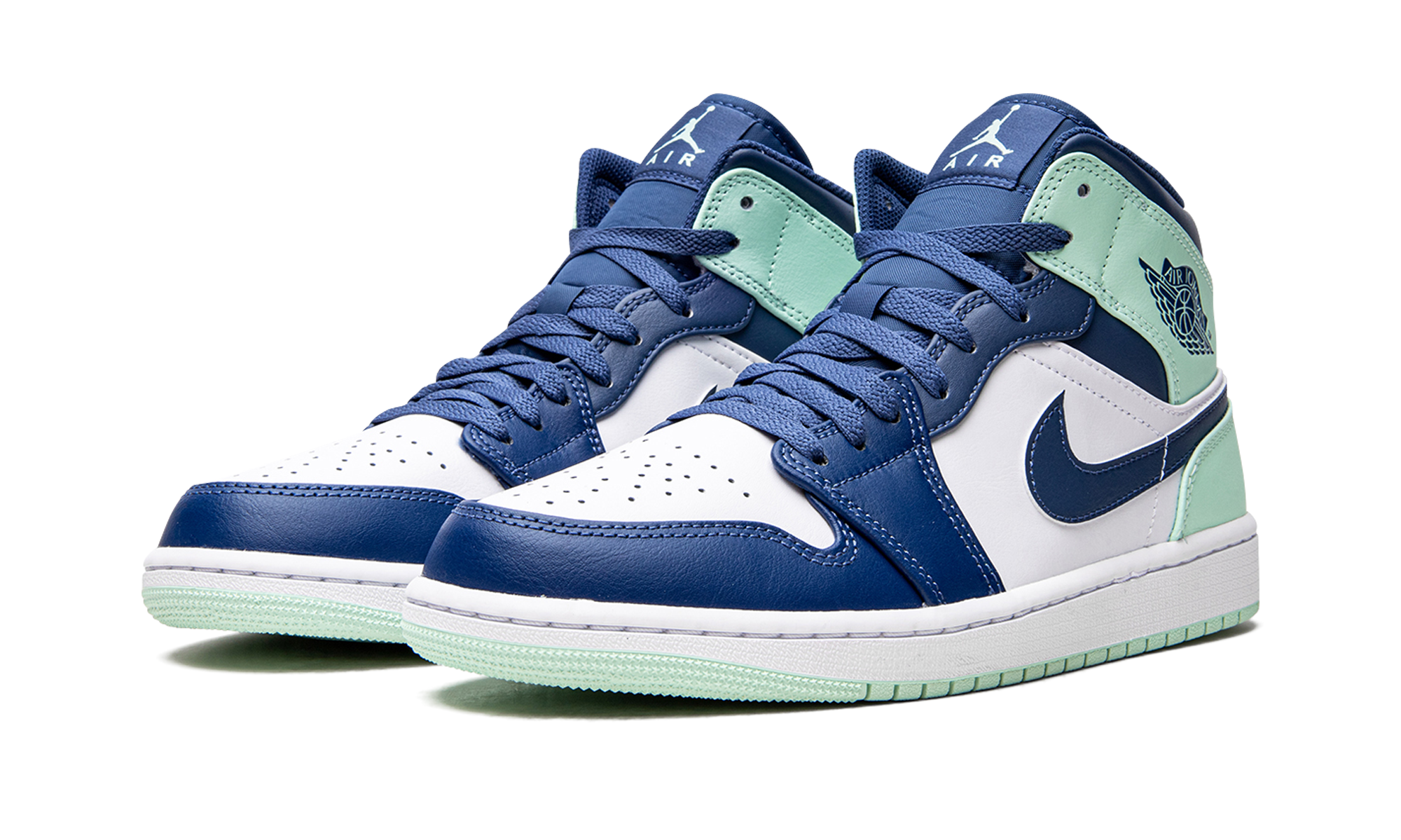 Air Jordan 1 Mid "Blue Mint" 554724 413