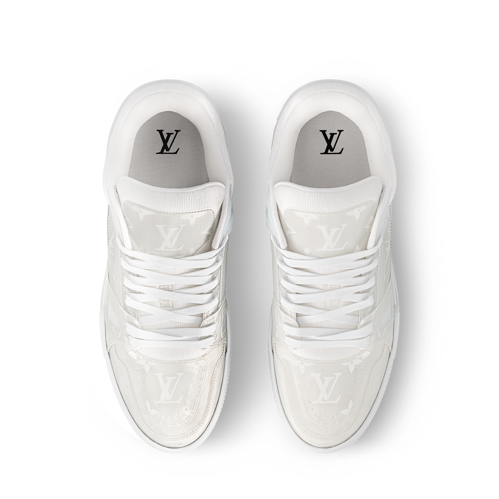LV Trainers Monogram-Printed Translucent PVC White