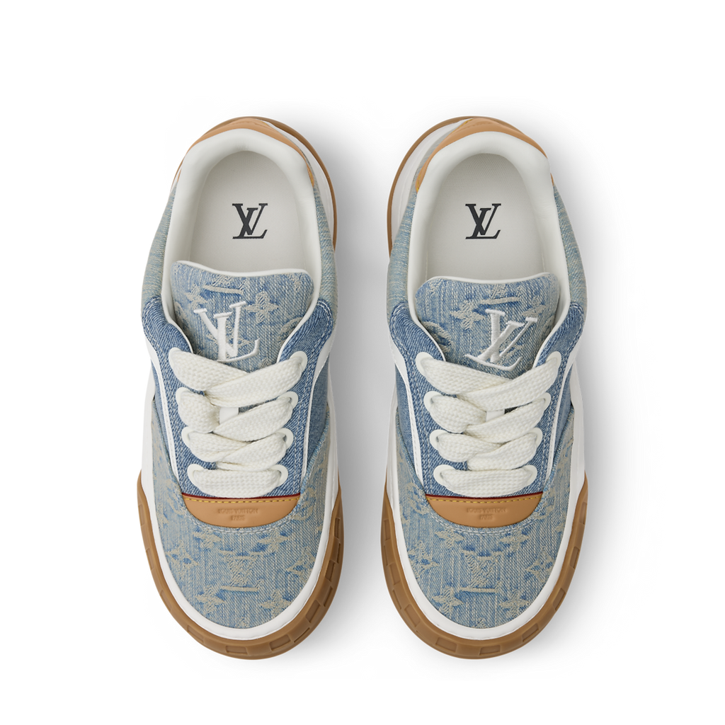 LV Tilted Sneaker Blue Denim
