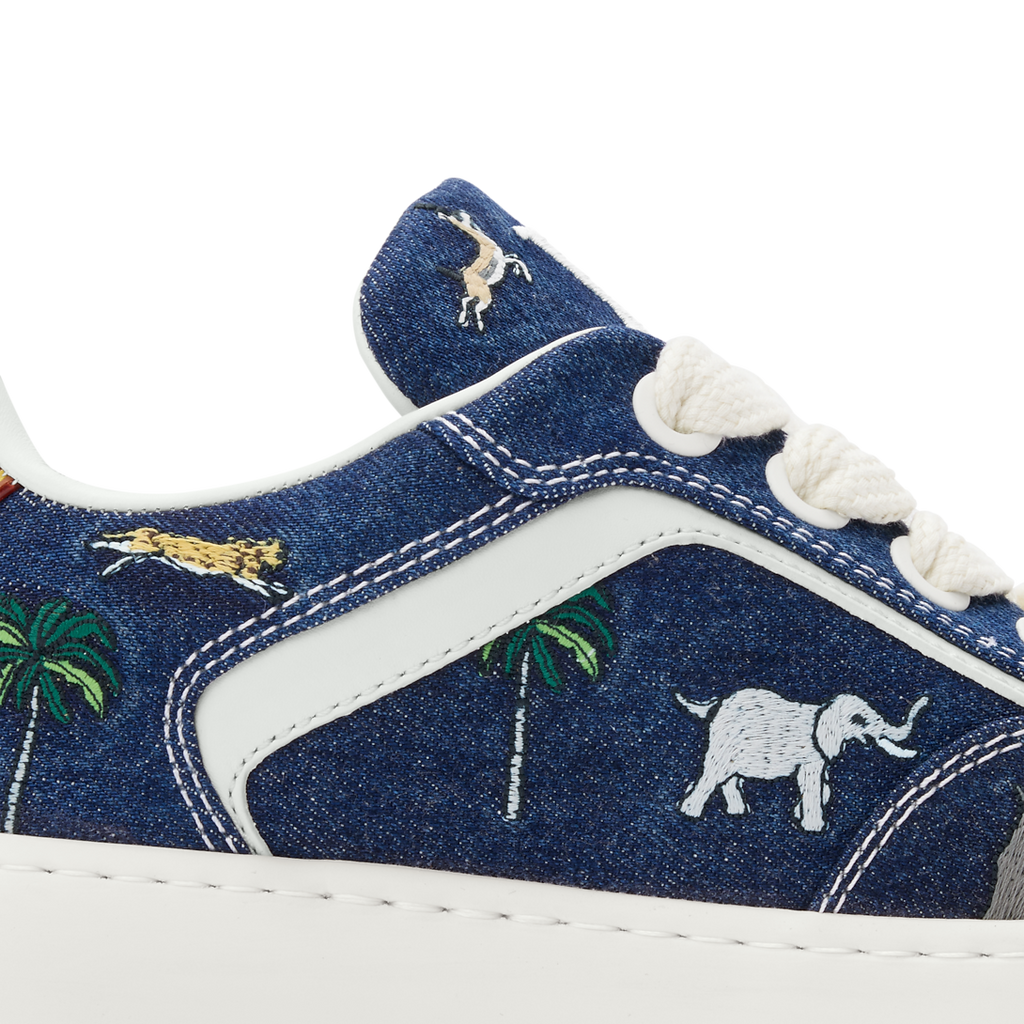 LV Tilted Sneaker Blue Denim