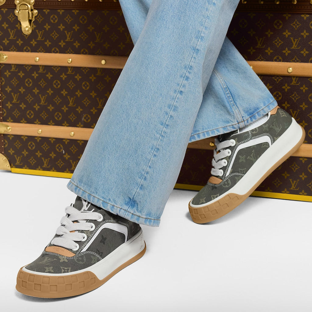 LV Tilted Sneaker Khaki Green