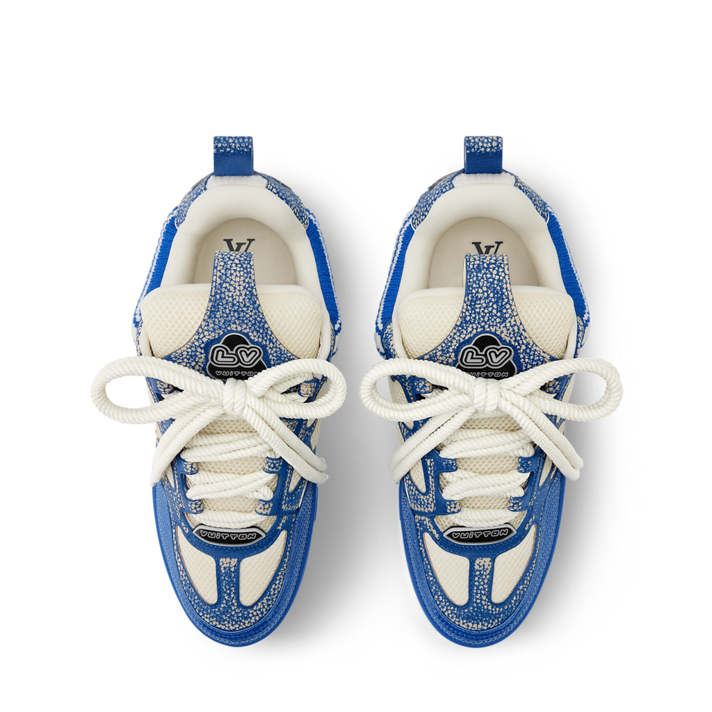 LV Skate Sneaker Navy Blue Crystal