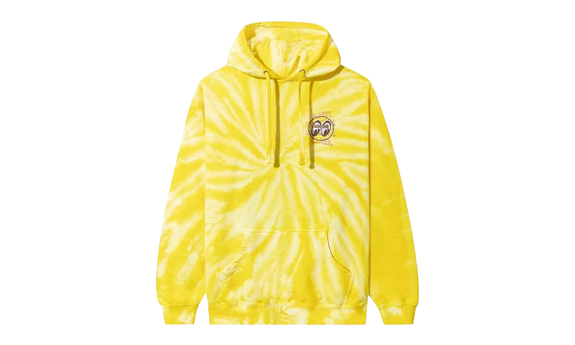 Glitter Crossfire Tie Dye Hoodie "Mooneyes" 7012095 YELLOW