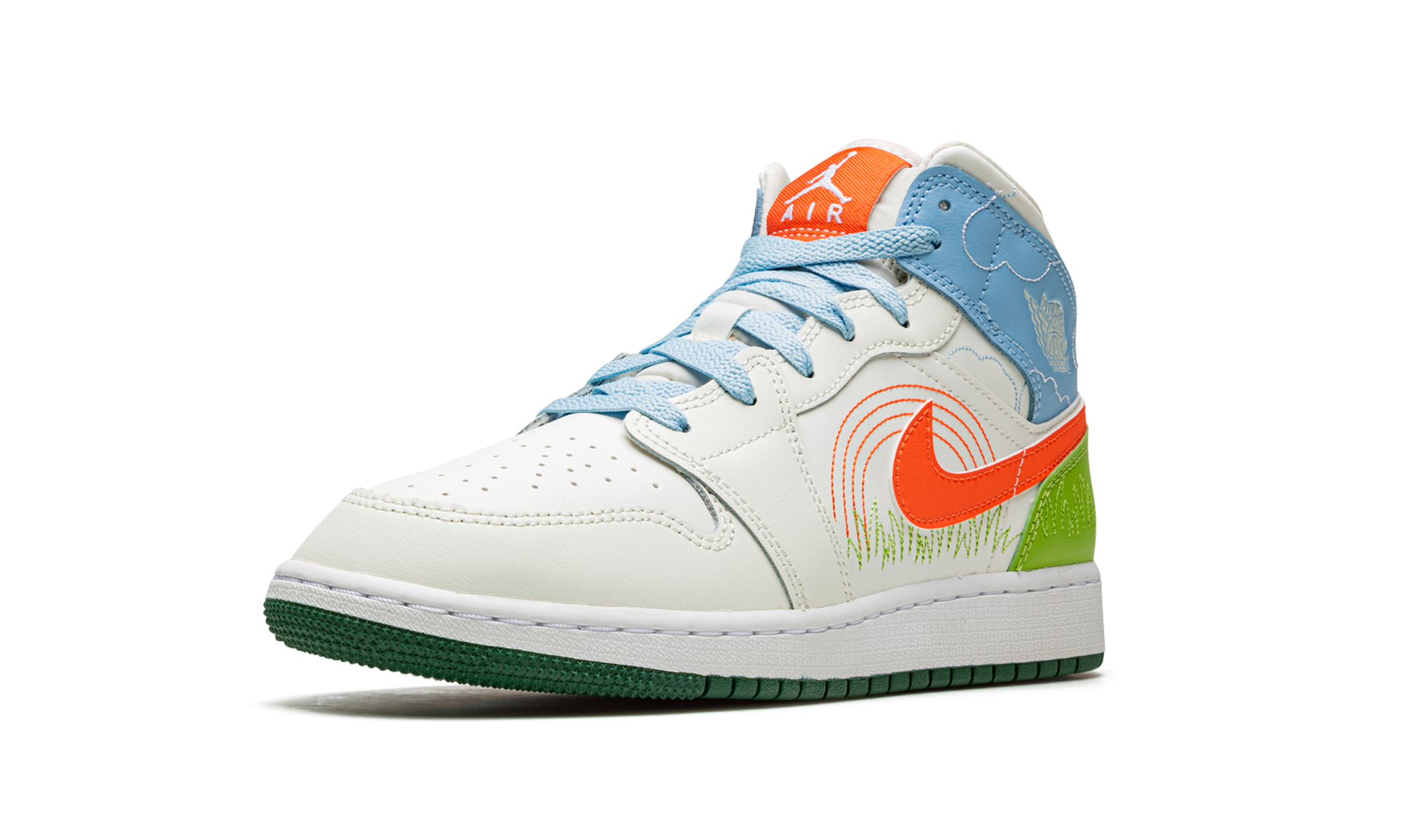 Air Jordan 1 MID SE GS "Stitch" DX2462 100