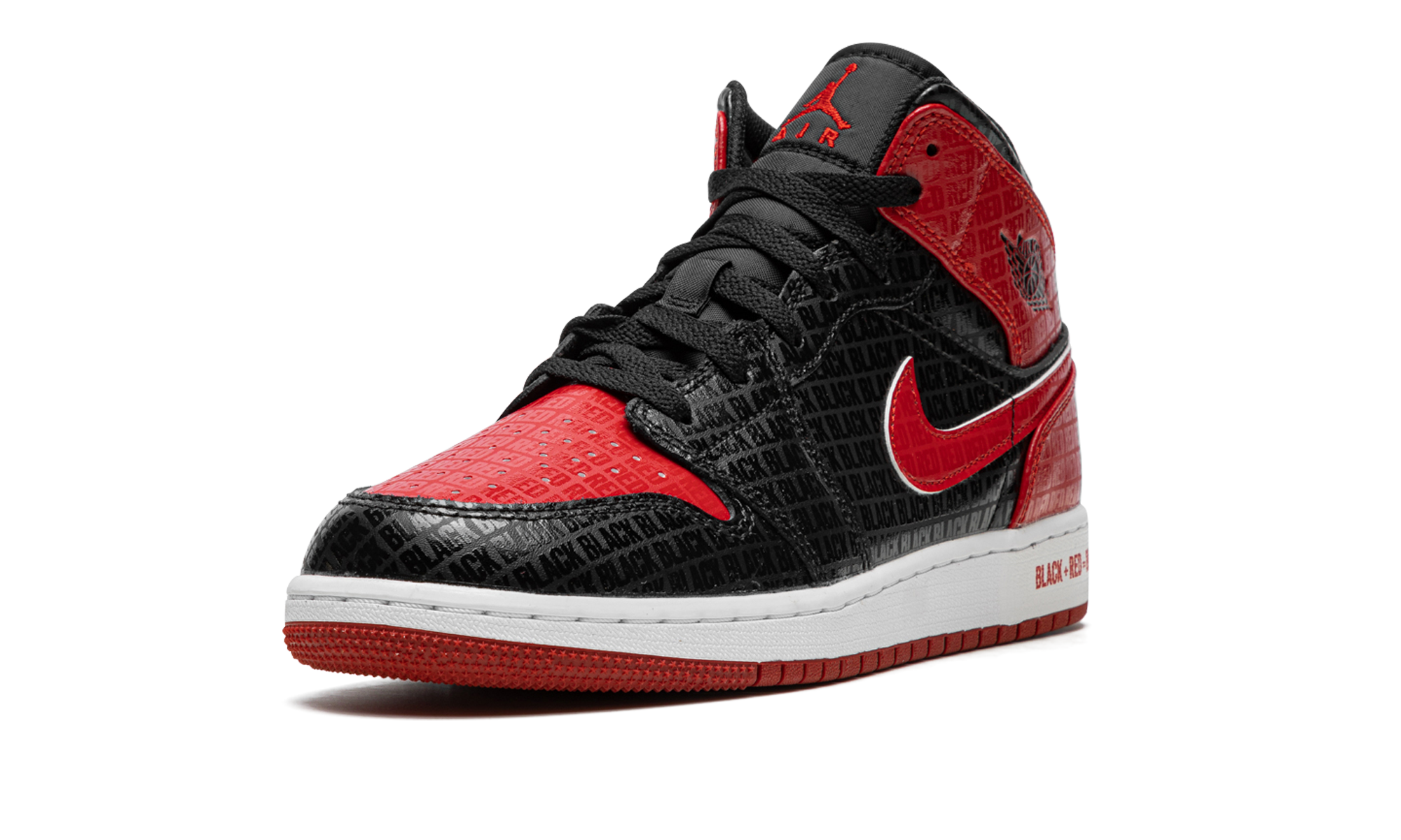 Air Jordan 1 Mid GS "Bred Text" DM9650 001