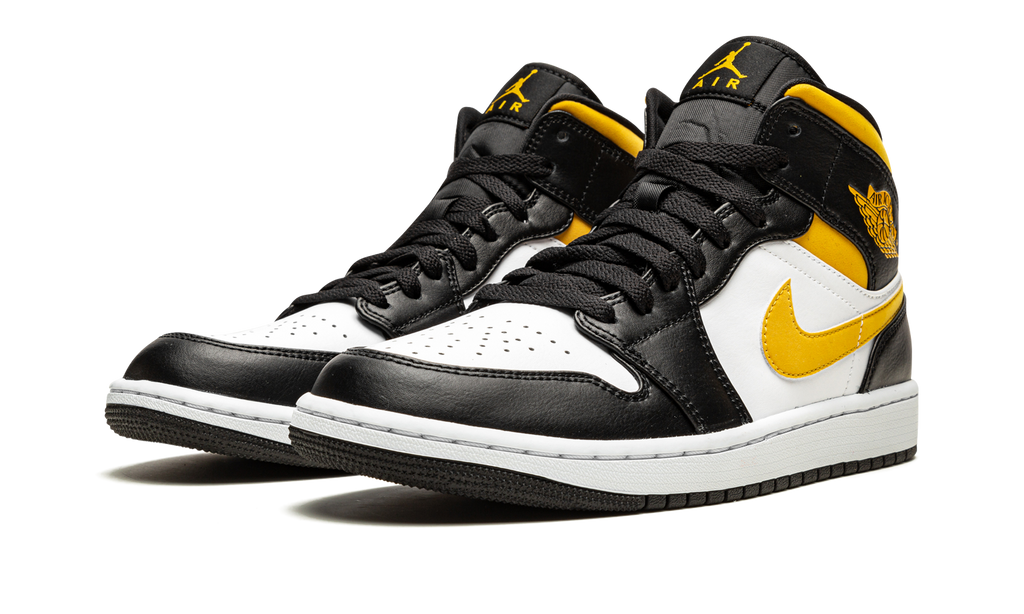 Air Jordan 1 Mid "White / Pollen / Black" 554724 177
