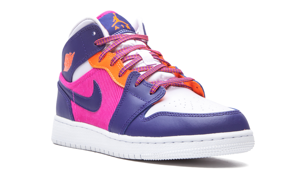 Air Jordan 1 Mid GS "Fire Pink" 555112 602