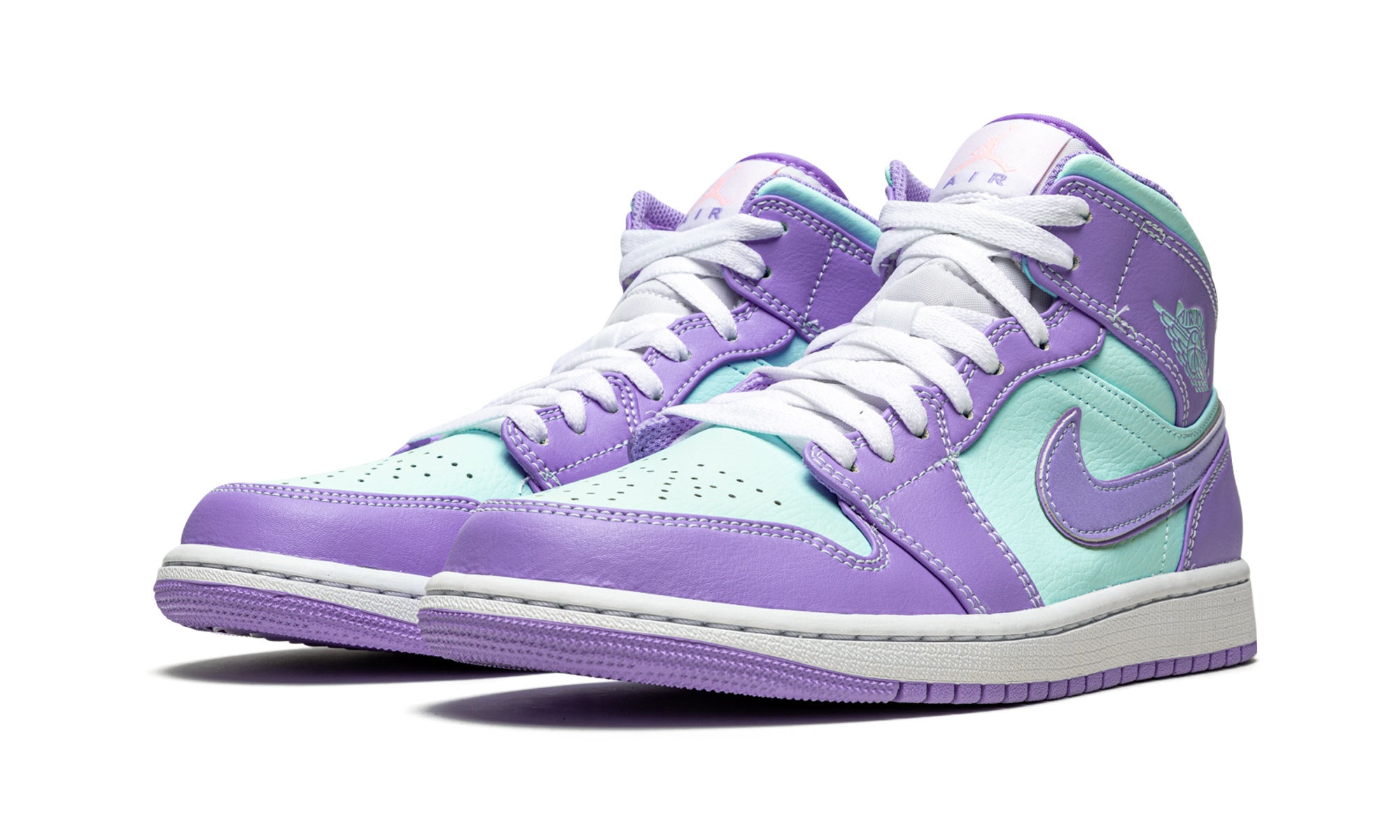 Air Jordan 1 Mid "Purple Pulse / Glacier Blue" 554724 500
