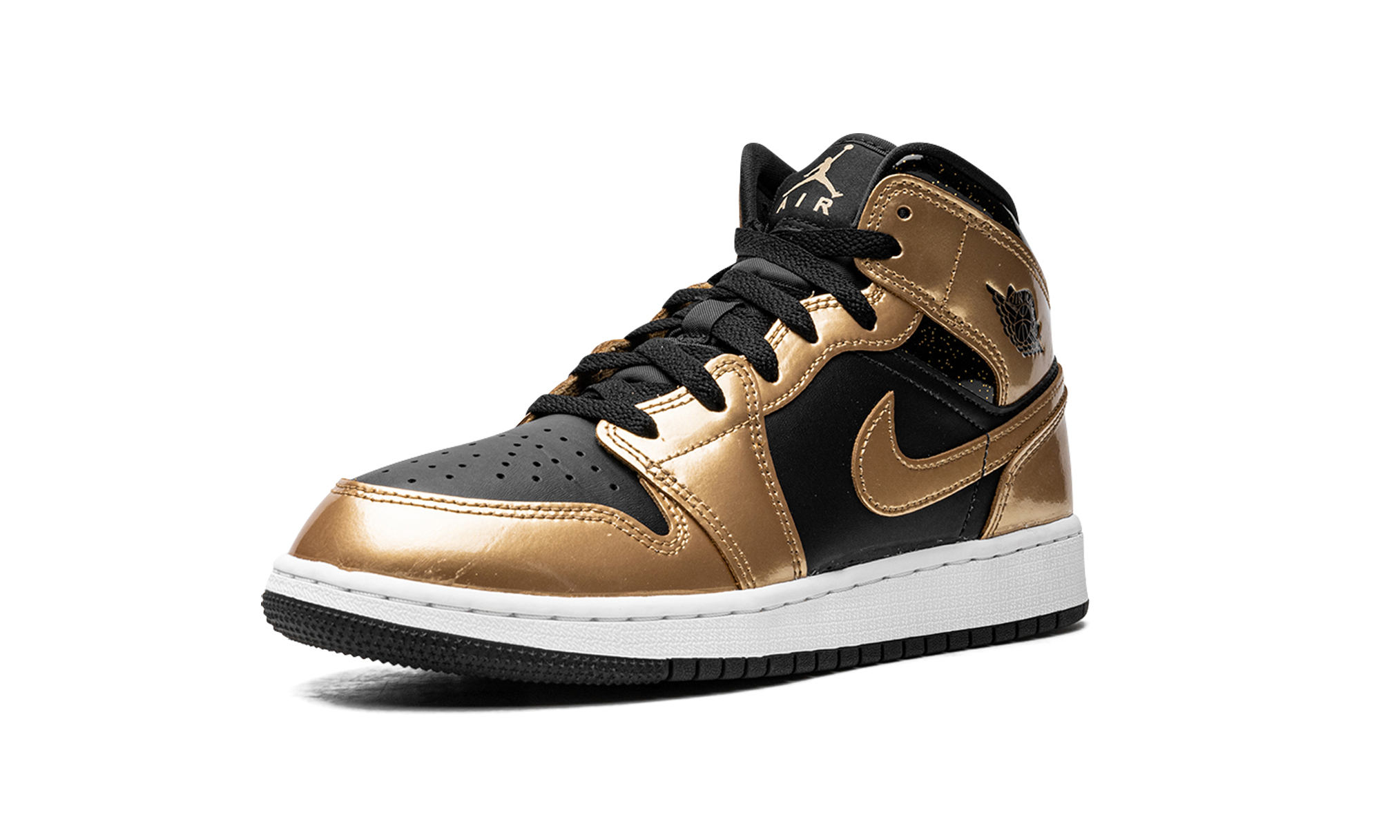 Air Jordan 1 Mid SE GS "Metallic Gold Black" DR6967 071