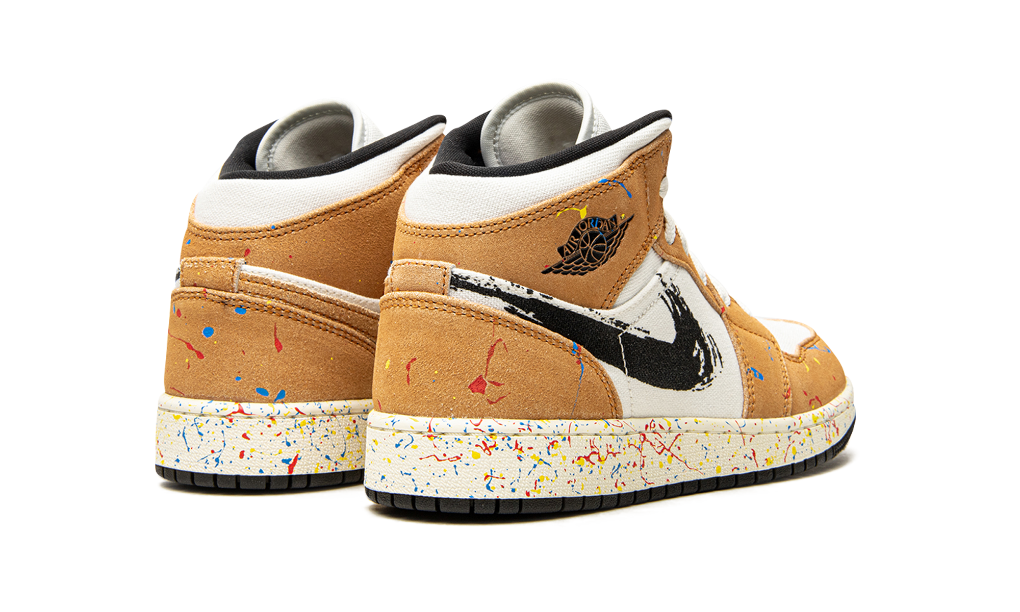 Air Jordan 1 Mid SE GS "Brushstroke" DA8006 100