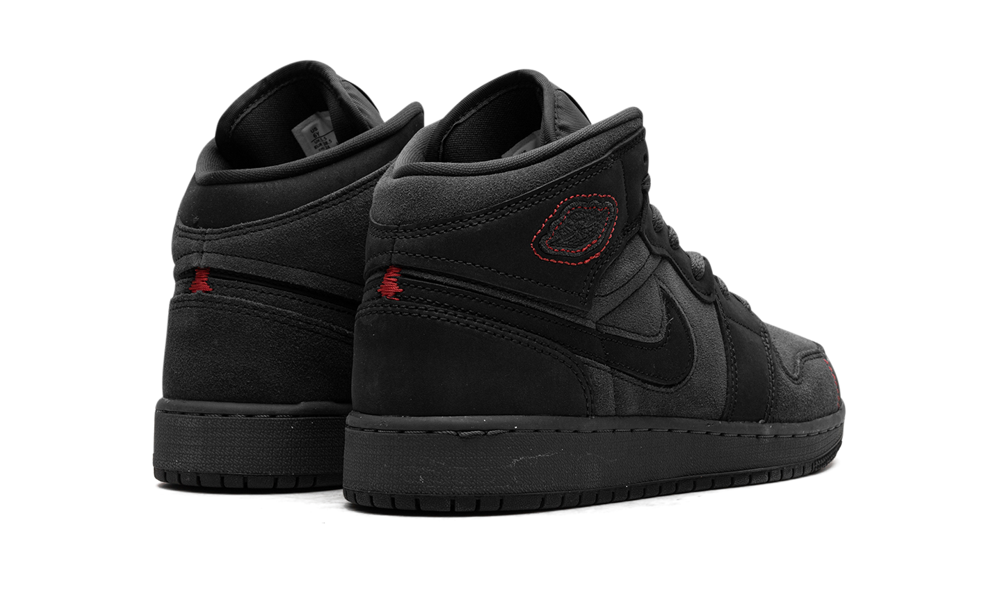 Air Jordan 1 Mid GS "BLACK SUEDE" FQ7742 001