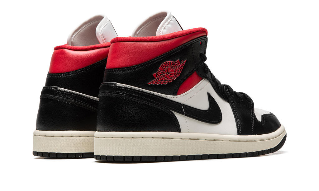 AIR JORDAN 1 MID WMNS "Black / Gym Red / Sail" BQ6472 061