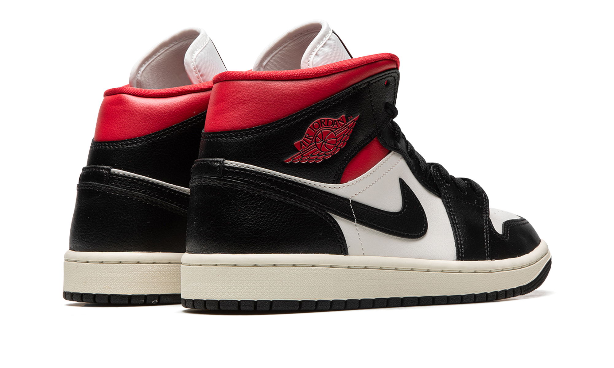 AIR JORDAN 1 MID WMNS "Black / Gym Red / Sail" BQ6472 061