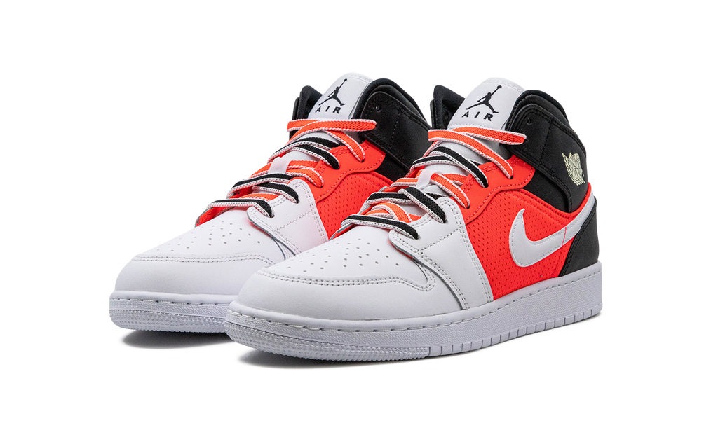 Air Jordan 1 Mid SE GS "White Infrared" FB4417 016