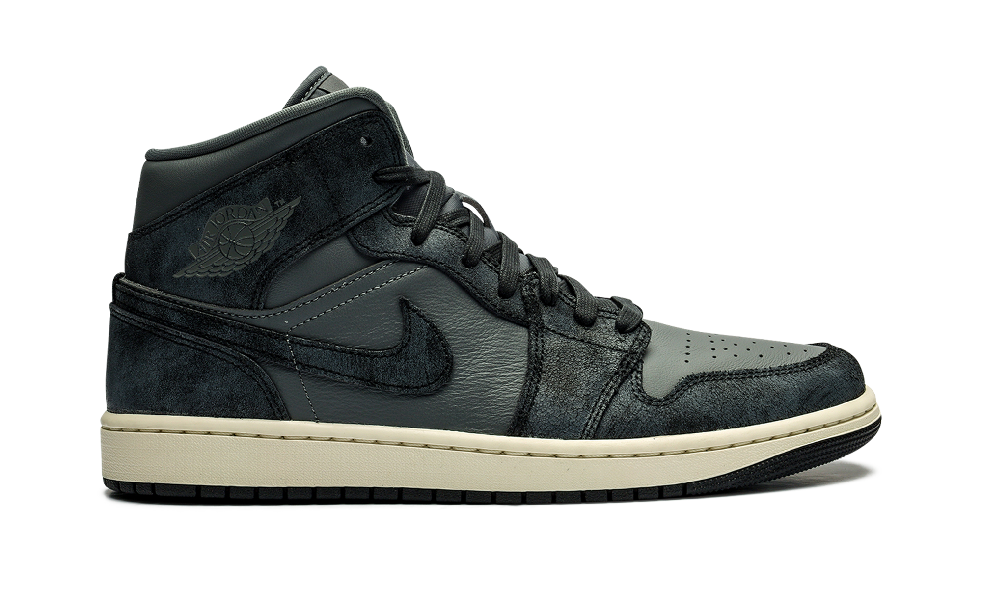AIR JORDAN 1 MID WMNS "DISTRESSED SMOKE GREY" FJ3448 001