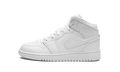 Air Jordan 1 Mid GS "Triple White 2023" 554725 136