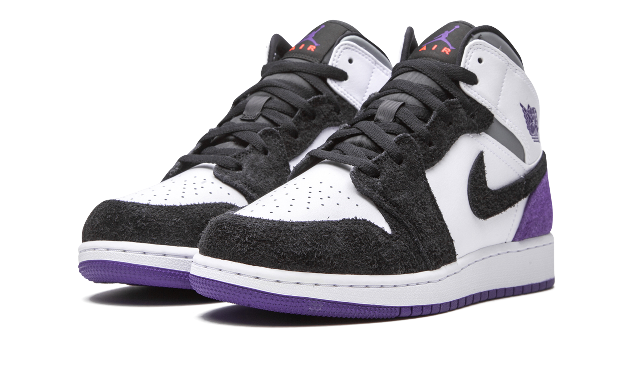 Air Jordan 1 Mid SE GS "Court Purple Suede" BQ6931 105