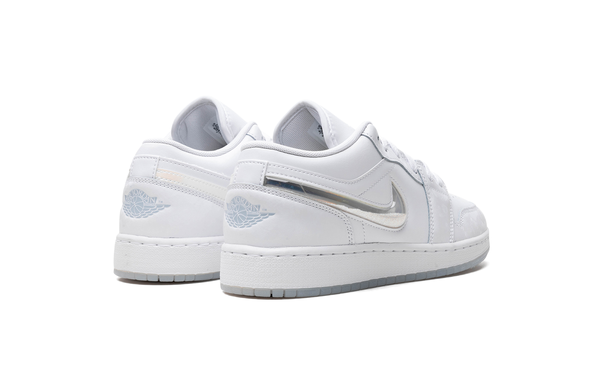 Air Jordan 1 Low GS "Glitter Swoosh" FQ9112 100