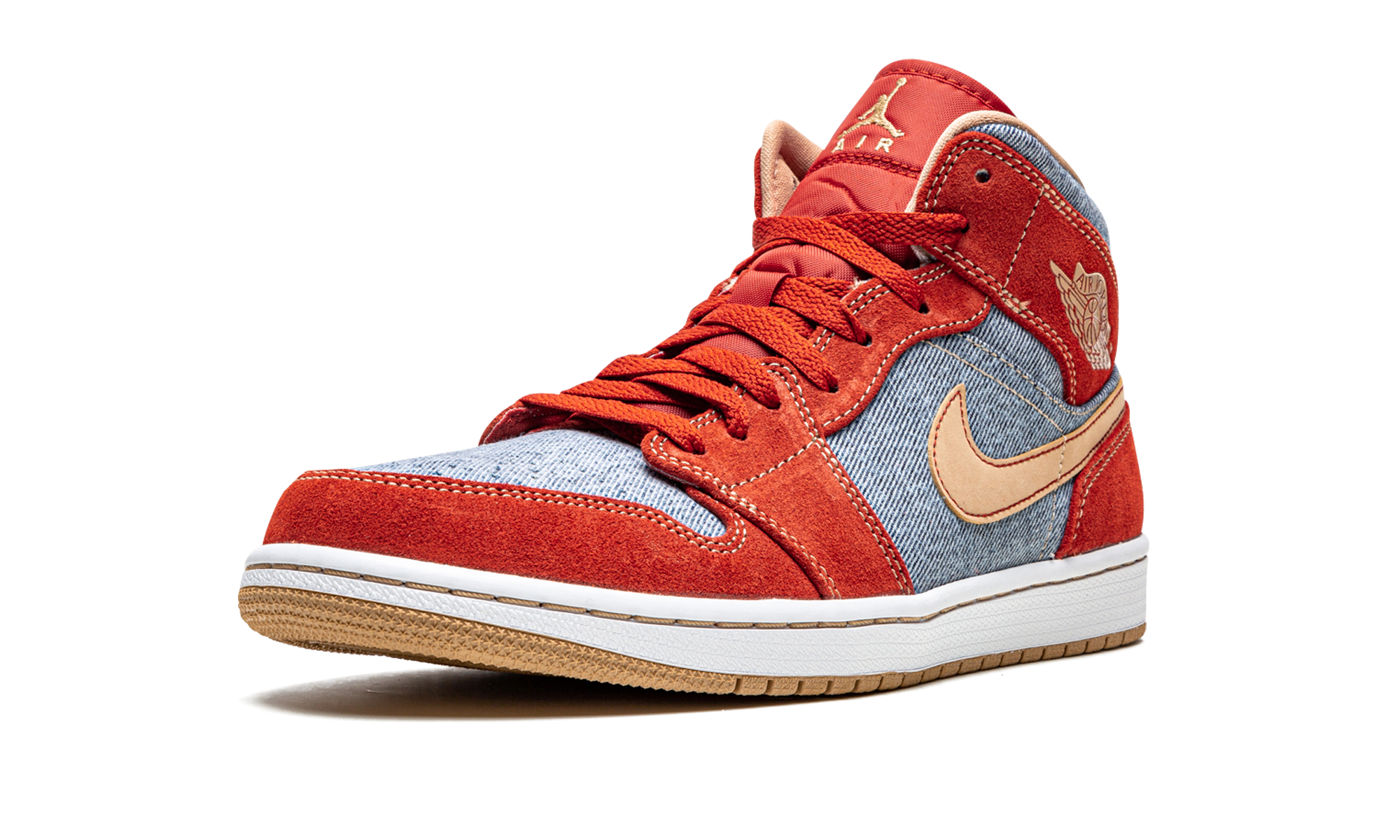 Air Jordan 1 Mid SE "Denim Red Suede" DM4352 600