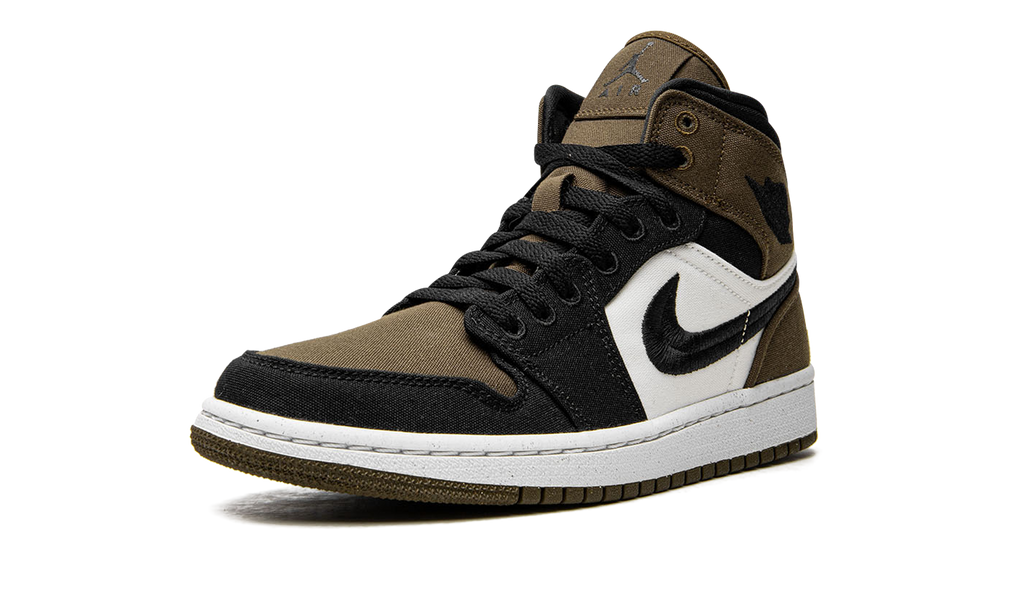 AIR JORDAN 1 MID SE WMNS "Olive Toe" DV0427 301