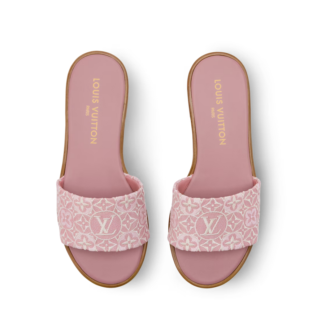 LV Lily Flat Mule Pink